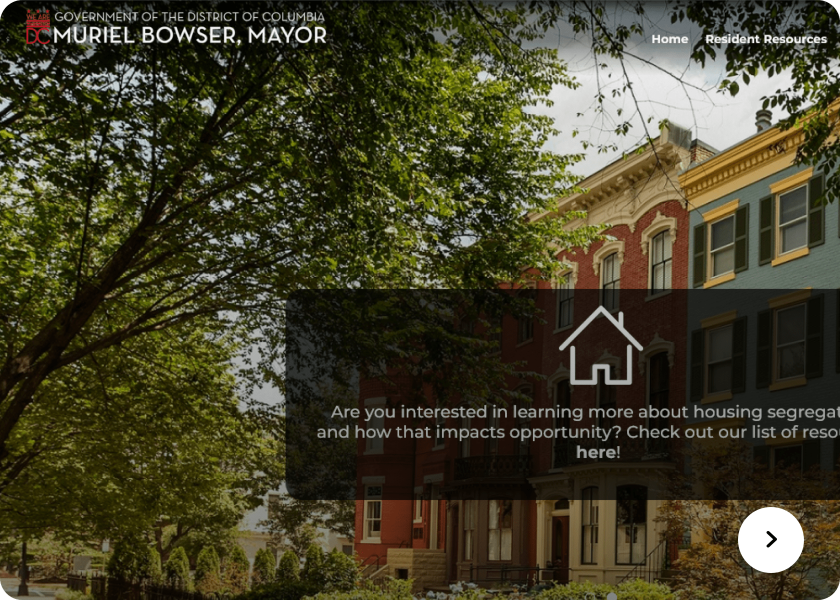 Screenshot of  Housing website