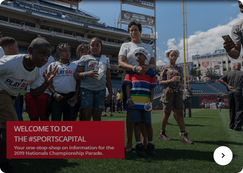 Screenshot of the Sports Capital website